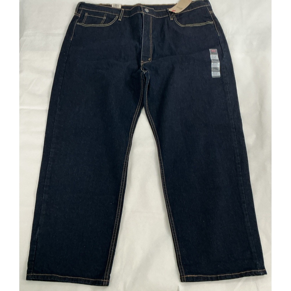 Levi's 550 Relaxed Jeans Men's 46x30 B&T Dark Blue Stretch Levi Strauss NWT